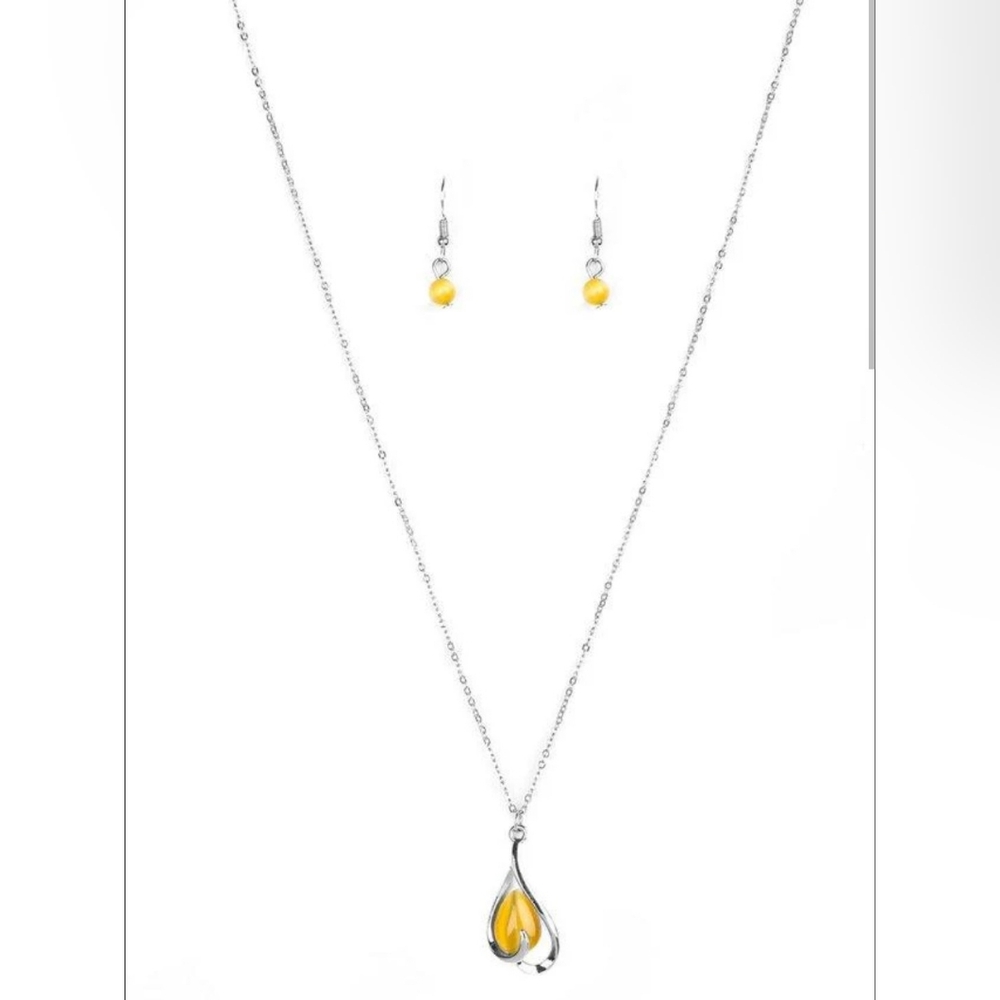 Tell Me A Love Story Yellow Necklace